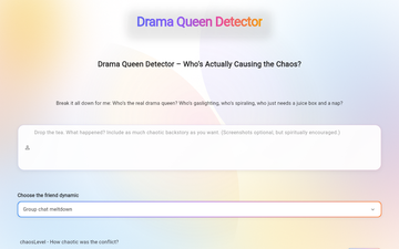 preview for Drama Queen Detector